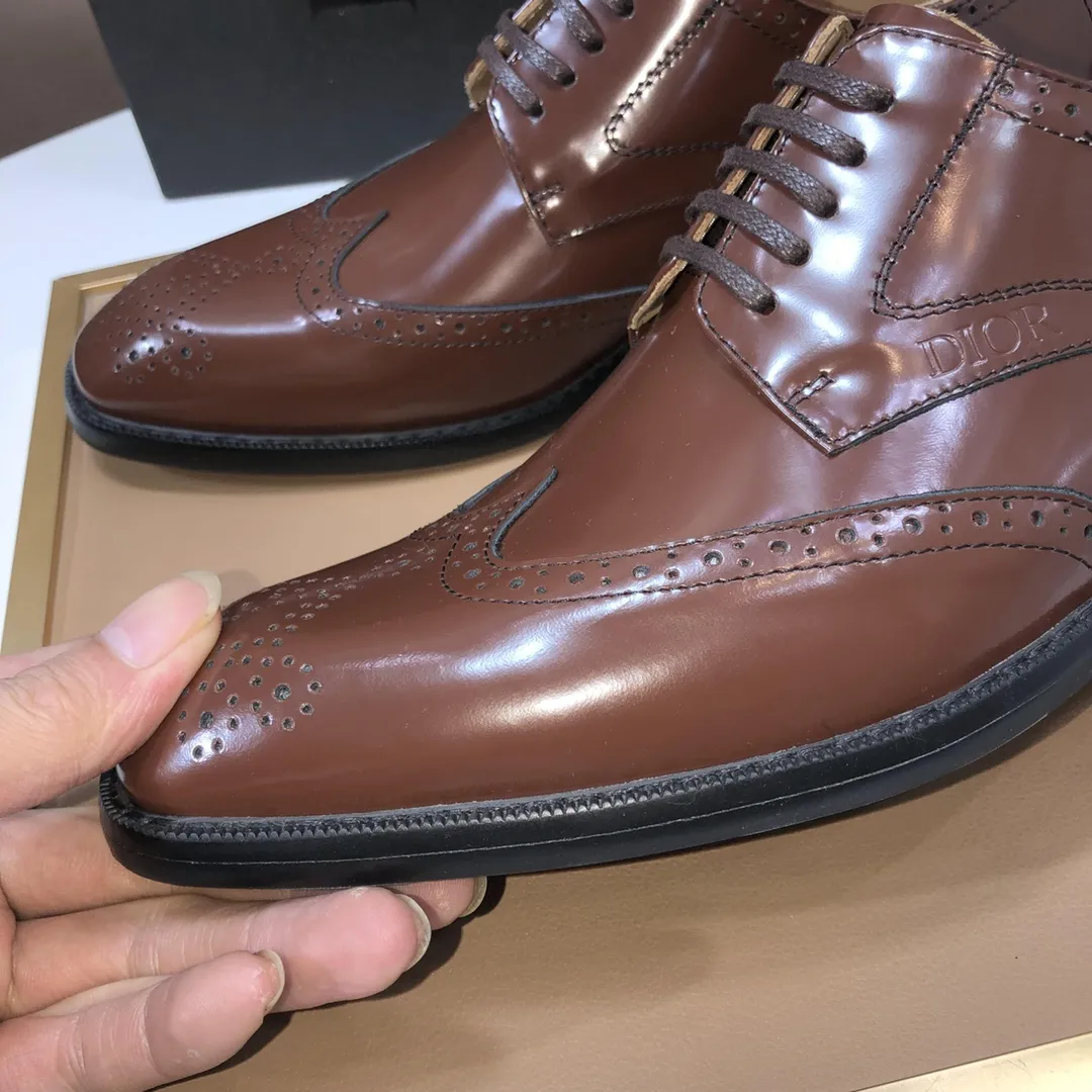 Men's shoes 💰640💰[Dior] (water-dyed cowhide lining) Dior original 1:1 high quality factory, imported original materials, imported version of raw cowhide, water-dyed cowhide lining, original TPU outsole, code number: 38-44